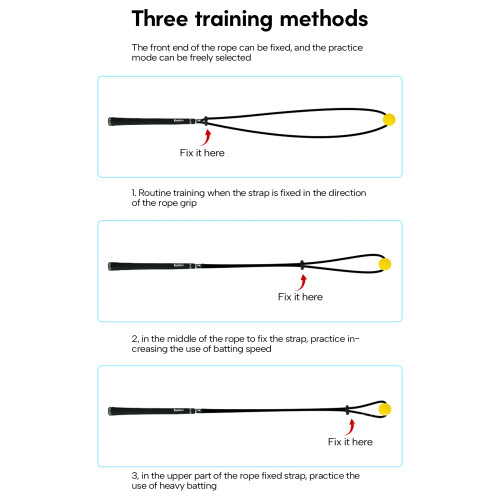 Golf Training Exercise Rope Golf Practice Swing Trainer Golf Practice Accessory