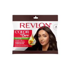 Revlon Color 'N Care Voedende Permanente Haarkleur - 4 Bruin - Bevat Essentiële Olie Van Kokos, Argan, Zonnebloem & Jojoba