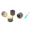 4x Guitar Knobs Top Hat Knob 6.5mm Shaft Hole Guitar Potentiometer Control Knobs 9