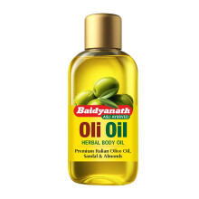 Baidyanath Oli Oil | Huile Corporelle Herbal Avec Huile d'Olive, Amande, Neem, Bois de Santal & Sésame | Vit E & Antioxydants