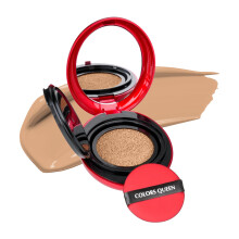 Colors Queen Rote Cushion Foundation | Ultra-Leichte Formel | Satin Glow Finish mit voller Deckkraft