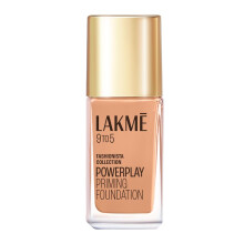 Lakme Powerplay Priming Foundation, Neutral Honey, 25Ml, Mittel bis Voller Deckkraft, Langanhaltend, SPF 20