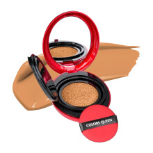 Colors Queen Rote Kissen Foundation | Ultra-Leichte Formel | Satin-Glow-Finish mit voller Deckkraft | Nährend & Hydratierend | 72 Stunden Haltbarkeit