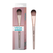 Pincel Vega para Base de Maquillaje, Aplicador de Fundación, Acabado Perfecto y Cobertura Uniforme