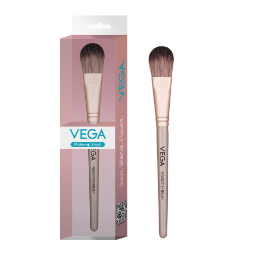 Vega Foundation Brush för Smidig Blanding av Makeup, Full Coverage Med Jämn Finish