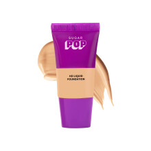 Sugar Pop Hd Flüssige Foundation Tube Mit Spf 30 | Hält Bis Zu 16 Std | Volle Deckkraft | Wasserfest | Matte Finish | 18Ml - 07 Walnuss
