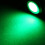 Signal Indicator Light AC/DC 12V 8mm Dash Lamp Flush Panel Mount Green LED Metal Shell 4