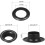Grommet Tool Kit 15 Sets 1/2" Copper Eyelets with 3pcs Setting Tools, 12mm Inside Dia. Black 3