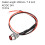 LED Indicator Light AC/DC 24V 8mm Panel Mount Red LED Signal Lamp Metal Shell 10Pcs 2