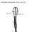 LED Indicator Light AC/DC 110V 8mm Panel Mount Red LED Signal Lamp Metal Shell 2Pcs 3