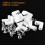 100Pcs Circuit Board PCB Spacers L Shape Insulated Plastic Fixed Mounting Feet 0.8'' Supporting Height with Screws 2