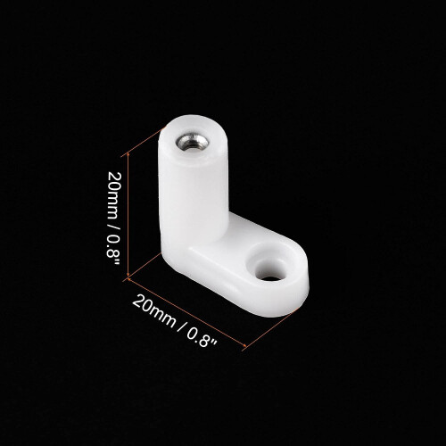 100Pcs Circuit Board PCB Spacers L Shape Insulated Plastic Fixed Mounting Feet 0.8'' Supporting Height with Screws 2