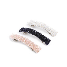 Yellow Chimes Peacock Hair Clips For Girls And Women - Golden Crystal French Barrette Hair Accessories Gift