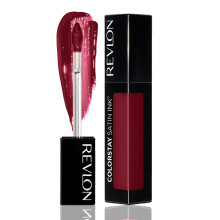 Revlon Colorstay Satin Ink, Comfortable, Longwear Rich 16-Hour Liquid Lip Color, Formulated With Black Currant Seed Oil & Vitamin E, Partner In Wine -