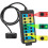 OBD2 Breakout Box with LED Light Indicator, Automotive Electrical Diagnostic Test Tool, Portable Testing Tool, Detector 2