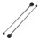 1 Pair Marimba Mallet Rubber Black Drumstick Double-head Xylophone Mallets 6