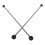 1 Pair Marimba Mallet Rubber Black Drumstick Double-head Xylophone Mallets 5