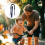 Telescoping push handle for kids bike practice and control use Blue 5