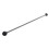1 Pair Marimba Mallet Rubber Black Drumstick Double-head Xylophone Mallets 9