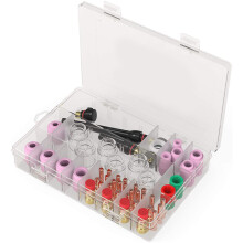 71Pcs WIG-Brenner HartnäCkige Gaslinse 12 Glas-Set für WP-17/18/26 WIG-SchweißZubehöR-Kit