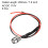 LED Indicator Light AC/DC 110V 8mm Panel Mount White LED Signal Lamp Metal Shell 5Pcs 2
