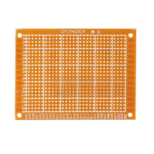 9cm x 7cm Panel Universal Single Side PCB Circuit Board Copper Tone 5 Pcs 2