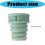 Bottle-Mounted Toilet Accessory for Camping Emergency Use Needs Fluorescent green 4