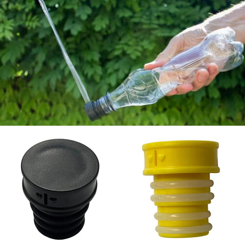 Bottle-Mounted Toilet Accessory for Camping Emergency Use Needs Fluorescent green 2
