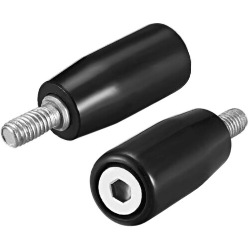 2 Pcs Revolving Handwheel Machine Handle M6 Male Threaded Stem for Milling Machine 1