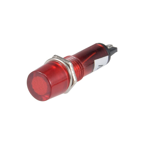 Signal Indicator Dash Light DC 24V, LED Bulbs XD10-3 Red, 10mm 2/5" Panel Mount 10Pcs 2