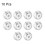 Hex Lock Nuts - 4#-40 Stainless Steel Nylon Insert Self-Locking Nuts for Fasteners, 10Pcs Silver Tone 3