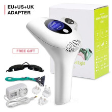 Professional IPL Laser Hair Removal Device for Women – Electric Pulsed Light Hair Remover for Face and Body (White)