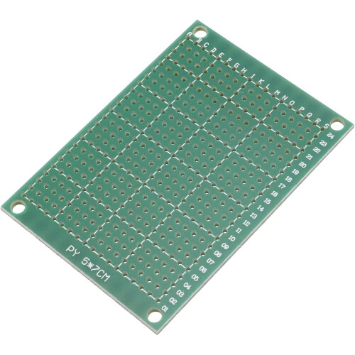70mm x 50mm Single Side Copper Prototype PCB Circuit Board Green 5 Pcs 2