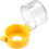 2pcs Yellow Plastic Switch Cover Protector for 22mm Diameter Push Button Switch 55x55 2