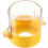 2pcs Yellow Plastic Switch Cover Protector for 22mm Diameter Push Button Switch 55x55 3