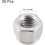 3/8-16 UNC Nylon Insert Hex Lock Nuts, 304 Stainless Steel, Plain Finish, 25pcs 3