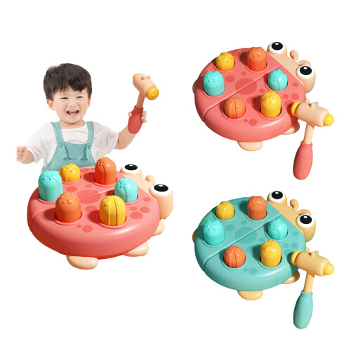 Multifunctional Toy for Kids Whack-a-mole Hammering Pounding Interactive Toy Blue 2