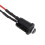 10Set DC 12V 5mm Pre Wired LED with Holder, White Light Round Top Clear Lens, 8mm Panel Mount 5