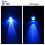 5Set DC 12V 5mm Pre Wired LED with Holder, Blue Light Round Top Clear Lens, 8mm Panel Mount 2