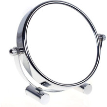 Vanity mirror, 360 rotation - double-sided: normal and 10x magnification. Freestanding mirror, magnifying mirror, bathroom mirror