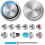 Latching Metal Push Button Switch 12mm Mounting Dia 1NO 5V Blue LED Light High Flat 4