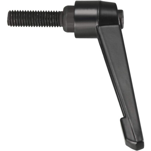 M10 x 30mm Handle Adjustable Clamping Lever Thread Push Button Ratchet Male Threaded Stud Knobs Locking Rotating Screw Handles Quick Release Bolt Blac 1