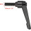 M10 x 30mm Handle Adjustable Clamping Lever Thread Push Button Ratchet Male Threaded Stud Knobs Locking Rotating Screw Handles Quick Release Bolt Blac 3