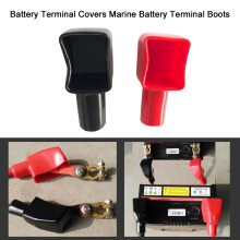Batteriepolabdeckungen Marine 1 Paar Rot/Schwarz