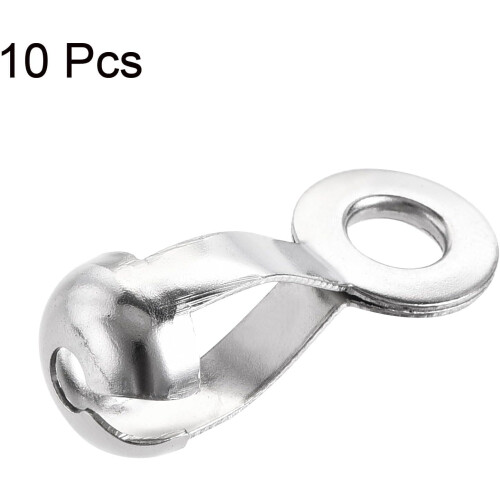 Ball Chain Connector, Pull Loop Crimp Link Stainless Steel Connections 2