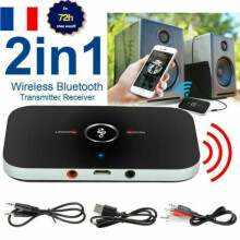 2-in-1 Bluetooth-zender en -ontvanger – 3,5 mm AUX draadloze audioadapter