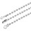 Ball Chain Connector, 2mm 2.4mm Pull Loop Crimp Link Stainless Steel Connection, Pack of 50 6