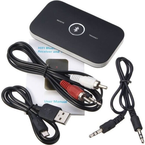 Hi-Fi Bluetooth 2-in-1 Audio-Transmitter/Receiver – 3,5-mm- und RCA-Musikadapter
