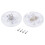 Pedal Push Button Switch, Round Lamp Lights Foot Control Momentary Footswitch White 3