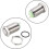 Latching Metal Push Button Switch 12mm Mounting Dia 1NO 3-6V Green LED Light 2